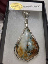 Load image into Gallery viewer, Custom Cut &amp; Polished &amp;  Wire Wrapped Mariposite Necklace/Pendant Sterling Silver