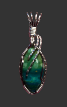 Load image into Gallery viewer, Custom Wire Wrapped Peruvian Opal Necklace/Pendant Sterling Silver