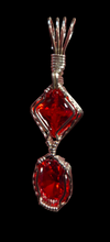 Load image into Gallery viewer, Custom Wire Wrapped Spinel Faceted Necklace/Pendant Sterling Silver