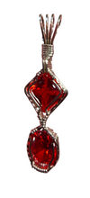 Load image into Gallery viewer, Custom Wire Wrapped Spinel Faceted Necklace/Pendant Sterling Silver