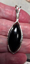 Load image into Gallery viewer, Custom Wire Wrapped Black Onyx Necklace/Pendant Sterling Silver