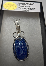 Load image into Gallery viewer, Custom Wire Wrapped European Vintage Stone Necklace/Pendant Sterling Silver