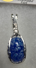 Load image into Gallery viewer, Custom Wire Wrapped European Vintage Stone Necklace/Pendant Sterling Silver