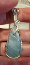 Load image into Gallery viewer, Custom Wire Wrapped British Columbia Ocean Jasper Necklace/Pendant Sterling Silver