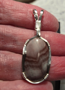 Custom Wire Wrapped Wonderstone NV Necklace/Pendant Sterling Silver