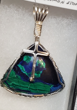 Load image into Gallery viewer, Custom Wire Wrapped Eilat Stone (The King Solomon Stone) Necklace/Pendant Sterling Silver