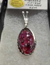 Load image into Gallery viewer, Custom Wire Wrapped European Vintage Stone Necklace/Pendant Sterling Silver