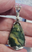 Load image into Gallery viewer, Custom Wire Wrapped Imperial Jasper Necklace/Pendant Sterling Silver