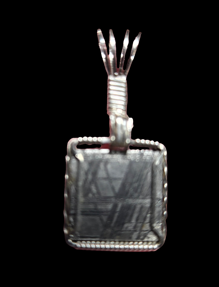 Custom Wire Wrapped Rare  Meteorite Necklace/Pendant Sterling Silver