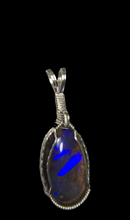 Load image into Gallery viewer, Custom Wire Wrapped Boulder Opal Necklace/Pendant Sterling Silver