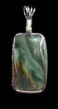 Load image into Gallery viewer, Custom Wire Wrapped Imperial Jasper Necklace/Pendant Sterling Silver