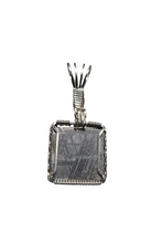 Load image into Gallery viewer, Custom Wire Wrapped Rare  Meteorite Necklace/Pendant Sterling Silver