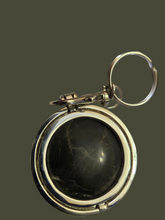 Load image into Gallery viewer, Custom Cut &amp; Polished Gray Hokie Stone from Virginia Tech Quarry Key Chain