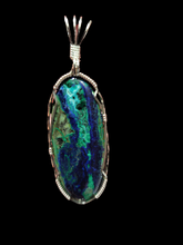 Load image into Gallery viewer, Custom Wire Wrapped Eilat (King Solomon Stone) Necklace/Pendant Sterling Silver