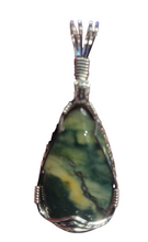 Load image into Gallery viewer, Custom Wire Wrapped Imperial Jasper Necklace/Pendant Sterling Silver