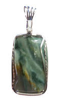 Load image into Gallery viewer, Custom Wire Wrapped Imperial Jasper Necklace/Pendant Sterling Silver