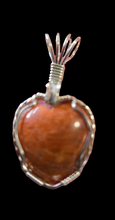 Load image into Gallery viewer, Custom Wire Wrapped Peach Aventurine Necklace/Pendant Sterling Silver