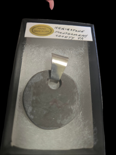 Customer asked for Custom Cut Unpolished stone with hole in it and finding sterling silver