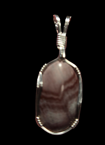 Custom Wire Wrapped Wonderstone NV Necklace/Pendant Sterling Silver