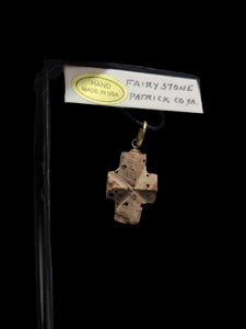 Fairy Stone Patrick County VA Necklace/Pendant With Black Cord
