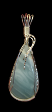 Load image into Gallery viewer, Custom Wire Wrapped British Columbia Ocean Jasper Necklace/Pendant Sterling Silver