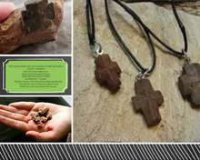 Load image into Gallery viewer, Fairy Stone Patrick County VA Necklace/Pendant With Brown Cord