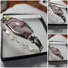 Load image into Gallery viewer, Custom Wire Wrapped Wonderstone NV Bracelet Size 7 1/4 Silver Sterling