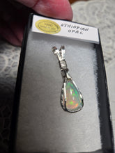 Load image into Gallery viewer, Custom Wire Wrapped Ethiopian Opal Necklace/Pendant Sterling Silver