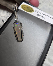 Load image into Gallery viewer, Custom Wire Wrapped Ethiopian Opal Necklace/Pendant Sterling Silver