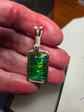 Load image into Gallery viewer, Custom Wire Wrapped European Vintage Stone Necklace/Pendant Sterling Silver
