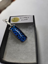 Load image into Gallery viewer, Custom Wire Wrapped Dichroic Glass Necklace/Pendant Sterling Silver