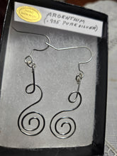 Load image into Gallery viewer, Custom Wire Wrapped Sterling Silver/Argentium .935 Earrings
