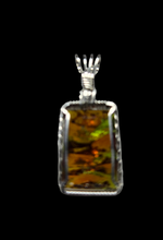 Load image into Gallery viewer, Custom Wire Wrapped European Vintage Stone Necklace/Pendant Sterling Silver