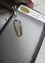 Load image into Gallery viewer, Custom Wire Wrapped Ethiopian Opal Necklace/Pendant Sterling Silver