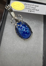 Load image into Gallery viewer, Custom Wire Wrapped European Vintage Stone Necklace/Pendant Sterling Silver