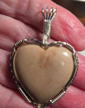 Load image into Gallery viewer, Custom Wire Wrapped Pink Hokie Stone Virginia Tech Pink Quarry Necklace/Pendant Sterling Silver