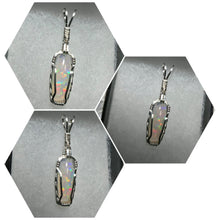 Load image into Gallery viewer, Custom Wire Wrapped Ethiopian Opal Necklace/Pendant Sterling Silver