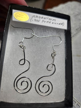 Load image into Gallery viewer, Custom Wire Wrapped Sterling Silver/Argentium .935 Earrings