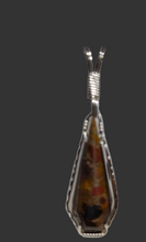 Load image into Gallery viewer, Custom Cut Polished Puddingstone Necklace/Pendant Sterling Silver