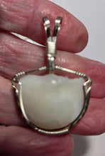 Load image into Gallery viewer, Custom Wire Wrapped Lucky Stone Black Drum Fish Necklace/Pendant Sterling Silver