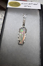 Load image into Gallery viewer, Custom Wire Wrapped Ethiopian Opal Necklace/Pendant Sterling Silver