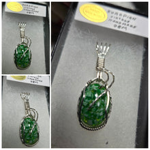 Load image into Gallery viewer, Custom Wire Wrapped European Vintage Stone Necklace/Pendant Sterling Silver