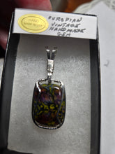 Load image into Gallery viewer, Custom Wire Wrapped European Vintage Stone Necklace/Pendant Sterling Silver