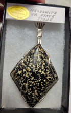 Load image into Gallery viewer, Custom Wire Wrapped Nelsonite Virginia State Stone Necklace/pendant Sterling Silver