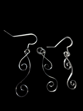 Load image into Gallery viewer, Custom Wire Wrapped Sterling Silver/Argentium .935 Set Earrings/Necklace/Pendent