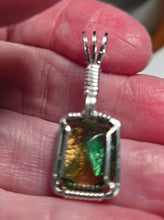 Load image into Gallery viewer, Custom Wire Wrapped European Vintage Stone Necklace/Pendant Sterling Silver
