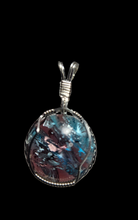 Load image into Gallery viewer, Custom Wire Wrapped European Vintage Stone Necklace/Pendant Sterling Silver