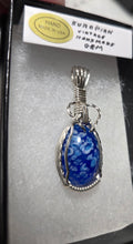 Load image into Gallery viewer, Custom Wire Wrapped European Vintage Stone Necklace/Pendant Sterling Silver