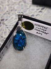 Load image into Gallery viewer, Custom Wire Wrapped European Vintage Stone Necklace/Pendant Sterling Silver