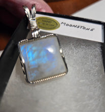 Load image into Gallery viewer, Custom Wire Wrapped Moonstone Necklace/Pendant Sterling Silver